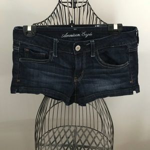 American Eagle jean shorts dark wash